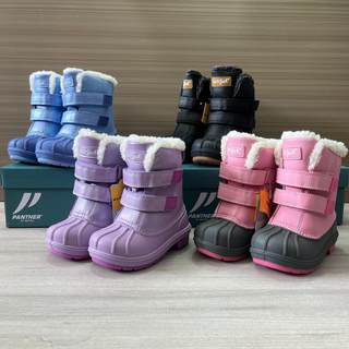 出口欧美冬季雪地靴防水耐磨中筒加绒加厚保暖防滑男女童棉靴
