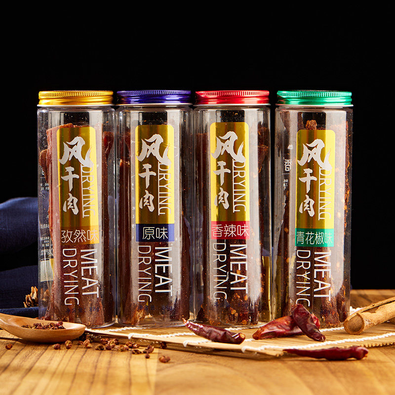 万市香风干肉手撕超干猪肉88克原味香辣味多种口味选择休闲零食