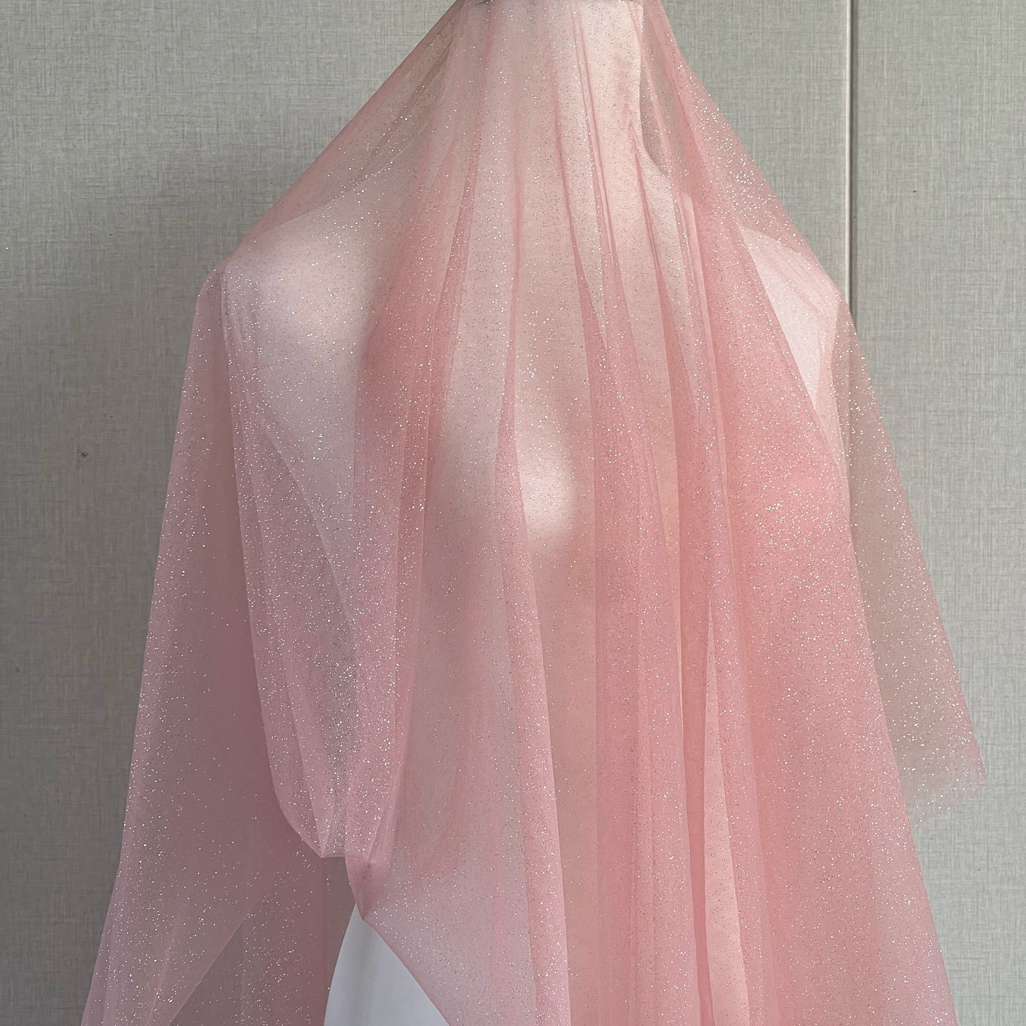 粉色亮片纱烫金纱婚纱布料婚庆铁艺纱幔网纱diy手工婚礼头纱婚宴