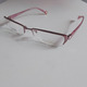 超轻粉色半框眼镜架女款 配镜片近视镜防蓝光平光镜小框纯钛眼镜框