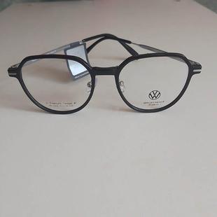 超轻TITANIUM眼镜框男女配镜片防蓝光平光镜近视镜透明色眼镜架50