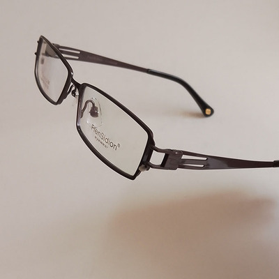 轻纯钛灰色眼镜框男配镜片近视镜