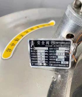 雷达安全阀宁波久兴型号YA1B0.24/10整定压力0.24排放压力0.247