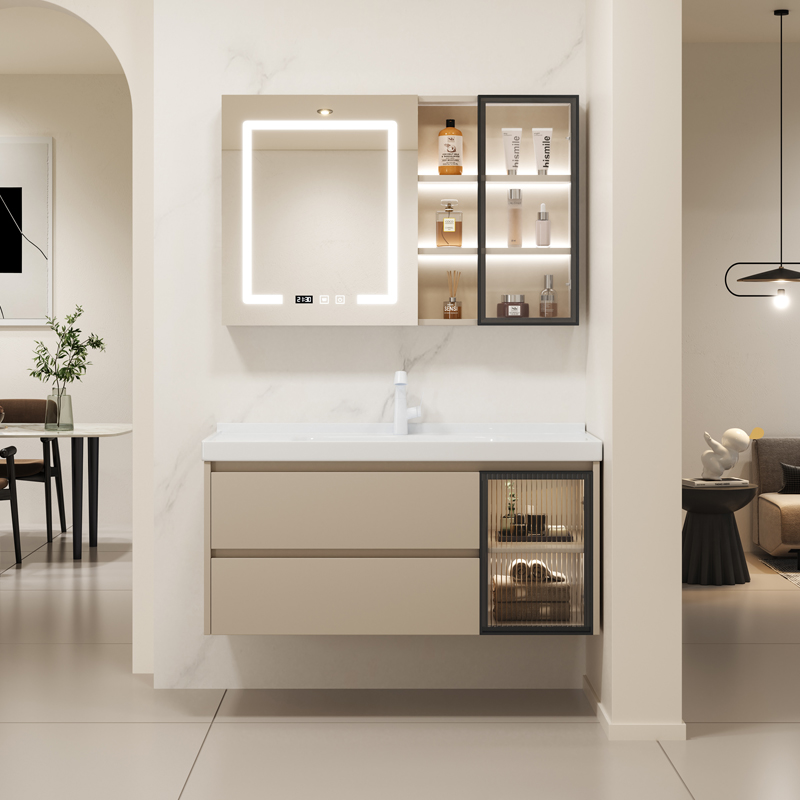 沐牌实木洗漱台浴室柜组合套装