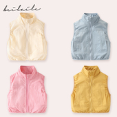 婴儿无袖 宝宝春秋儿童装 上衣马甲背心B28 防风马甲背心