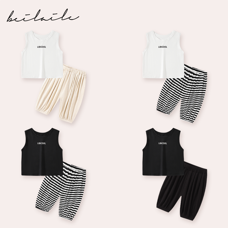 【运动背心套装 小乐妈咪】男女童背心套装夏装宝宝,童装/婴儿装/亲子装,套装,淘宝优惠券,粉丝福利购,淘宝优惠卷