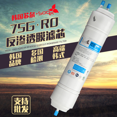 新款苏尔sooel11寸Y型一体韩式快接插接口75G RO膜反渗透滤芯包邮