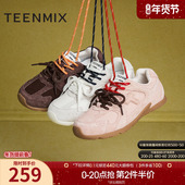 女软底运动鞋 休闲鞋 春季 天美意复古厚底阿甘德训鞋 新款 KG070AM5