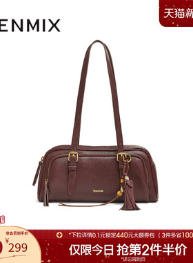 天美意简约时尚包包女复古腋下包手提单肩包2025冬季新款X3209DX5