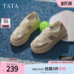 时尚 厚底增高深口鞋 休闲鞋 新款 子CT908CM5 通勤德训鞋 TATA他她女鞋