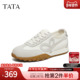 白色运动鞋 TATA他她女鞋 CNH01AM6 阿甘鞋 休闲德训鞋 2026春季 新款