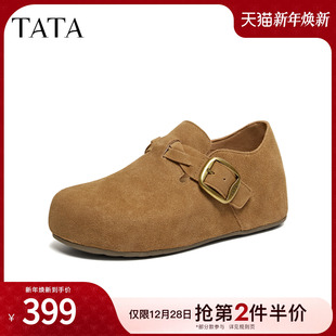 休闲百搭内增高深口鞋 TATA他她女鞋 勃肯鞋 新款 子4XN05AM6 2026春季