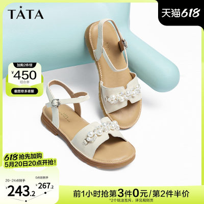 预售凉鞋TATA舒适百搭甜美