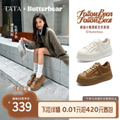 增高鞋 TATA他她黄油小熊联名女鞋 百搭运动板鞋 新款 子GXV01CM5 春季
