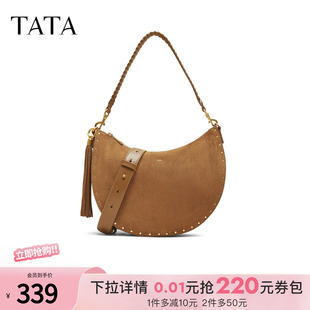 TATA X3496CX5 通勤單肩斜挎包女腋下包新款 他她2025秋商場同款