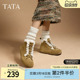 新款 TATA他她复古加绒勃肯鞋 雪地靴棉鞋 户外保暖冬季 CGQ01DD4 女鞋