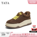 TATA他她女鞋2025冬季毛毛德训鞋百搭加绒棉鞋保暖运动鞋CJC01DM5