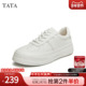 2023春时尚 休闲鞋 百搭厚底系带小白鞋 Tata他她女鞋 板鞋 W4EA1CM4