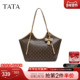 托特包休闲撞色时尚 TATA他她女包2026春季 新款 百搭单肩包X3545AX6