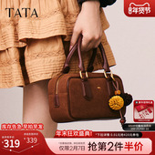 TATA他她松果波士顿包包保龄球包情人节单肩包女小方包X3488CX5