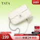 Tata他她通勤单肩包包链条女包气质豆腐块斜挎小方包新款 X3258BX4