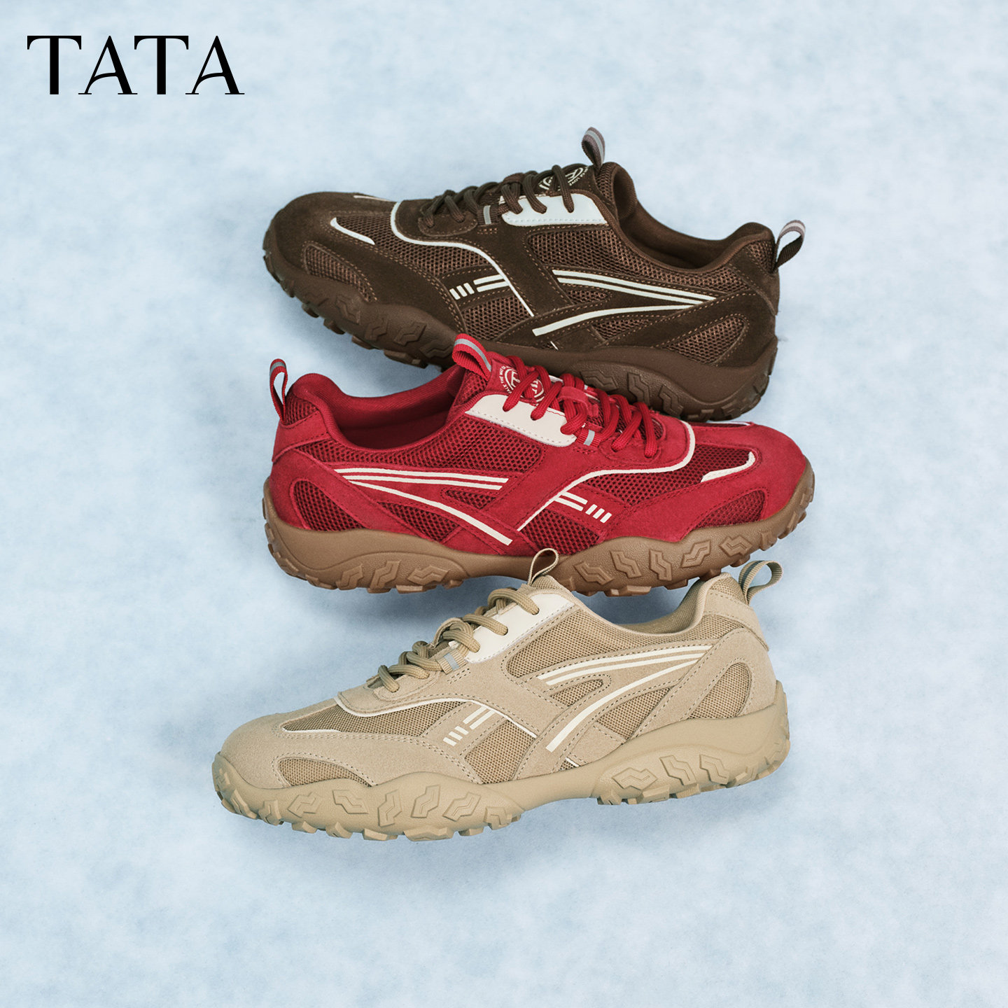 【马上好运】TATA他她城市冒险家女鞋德训鞋情人节休闲运动阿甘鞋