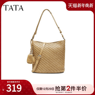 TATA他她女包2025冬商场同款 LB335CX5 通勤女气质简约托特包新款