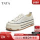 新款 TATA他她厚底休闲板鞋 CK201CM5 小白鞋 2025冬季 女鞋 百搭松糕鞋