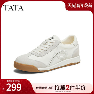 德训鞋 TATA他她女鞋 运动小白休闲鞋 厚底阿甘鞋 8DCB3CM5 2025冬新款