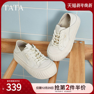 2025春季 女款 新款 透气板鞋 子CT701BM5 TATA他她薄款 女休闲鞋 小白鞋