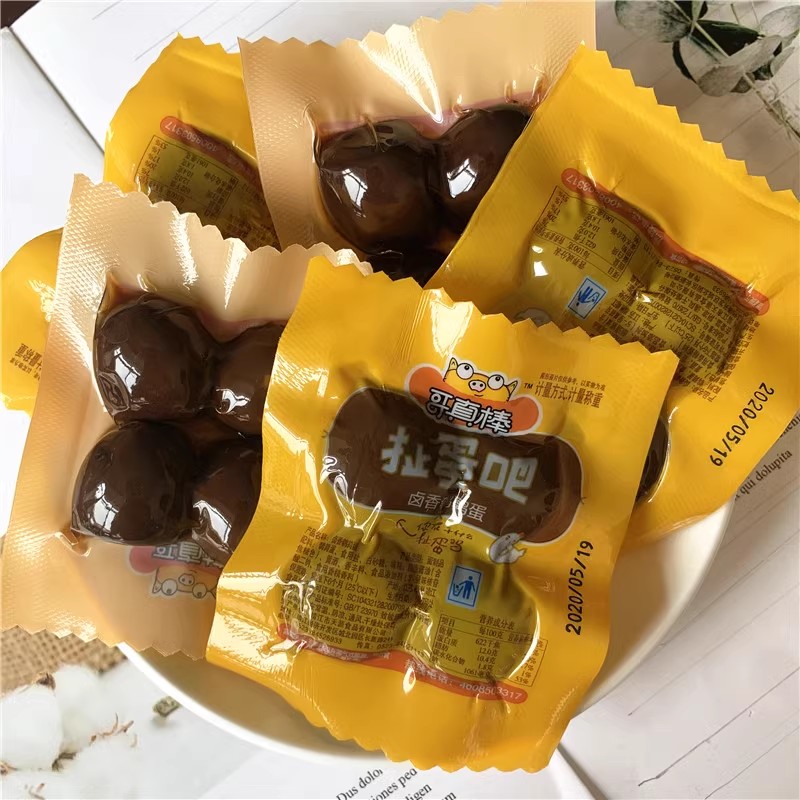 哥真棒鵪鶉蛋扯蛋吧鐵蛋鹵香鄉(xiāng)巴佬鹵味熟蛋散稱真空獨(dú)立小包零食