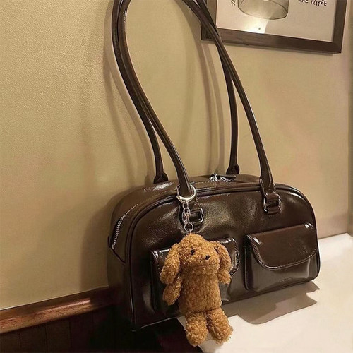 许允真同款波士顿包包女百搭新款