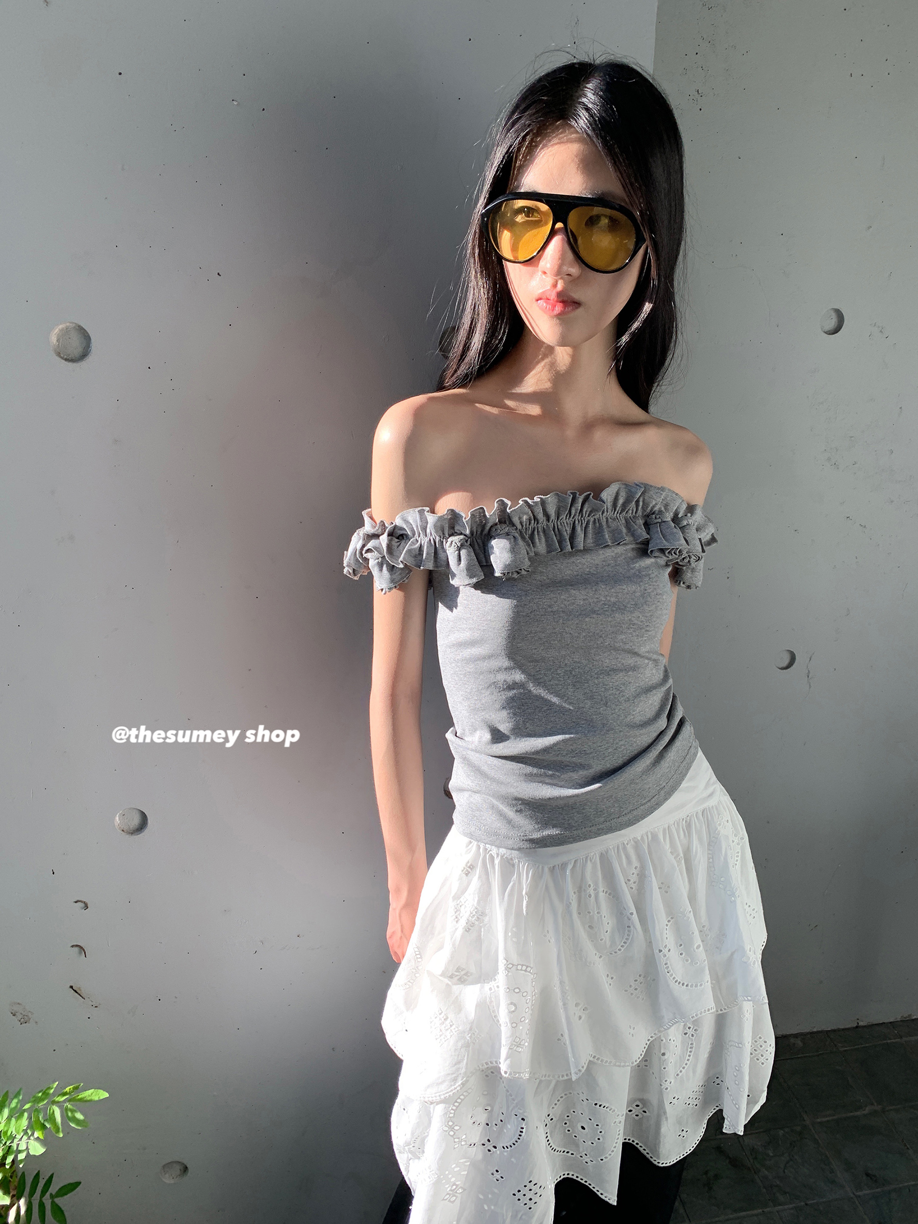 小众吊带背心修身打底上衣