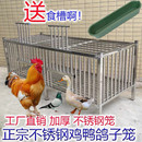 笼大号无磁兔笼加密鸡鸭加厚笼不锈钢养殖家用户外养殖鸽笼宠物笼