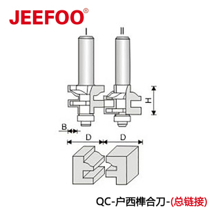 杰峰户西榫合刀木工铣刀电木铣镂铣刀开槽刀修边机刀头合金钨钢刀