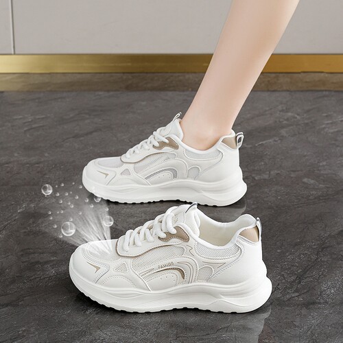 轻便旅游小白鞋厚底老爹鞋