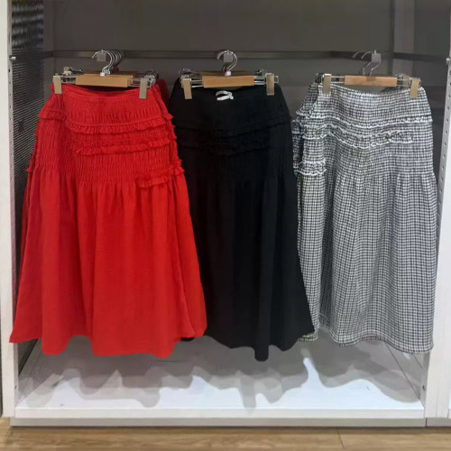 女装荷叶边背心+半身裙俩件套