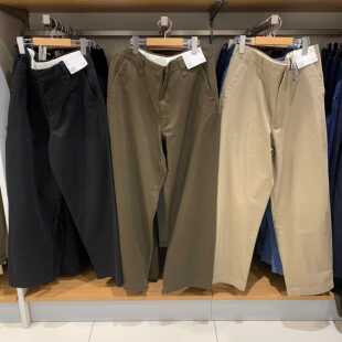 试衣间合作款 男 男装 廓形休闲阔感裤 470549 加大宽腿无褶长裤 秋季