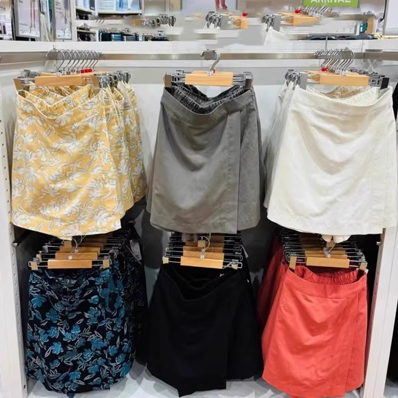 夏季女装棉麻混纺裙裤464847 纯色高腰显瘦短裤迷你短裙女464846