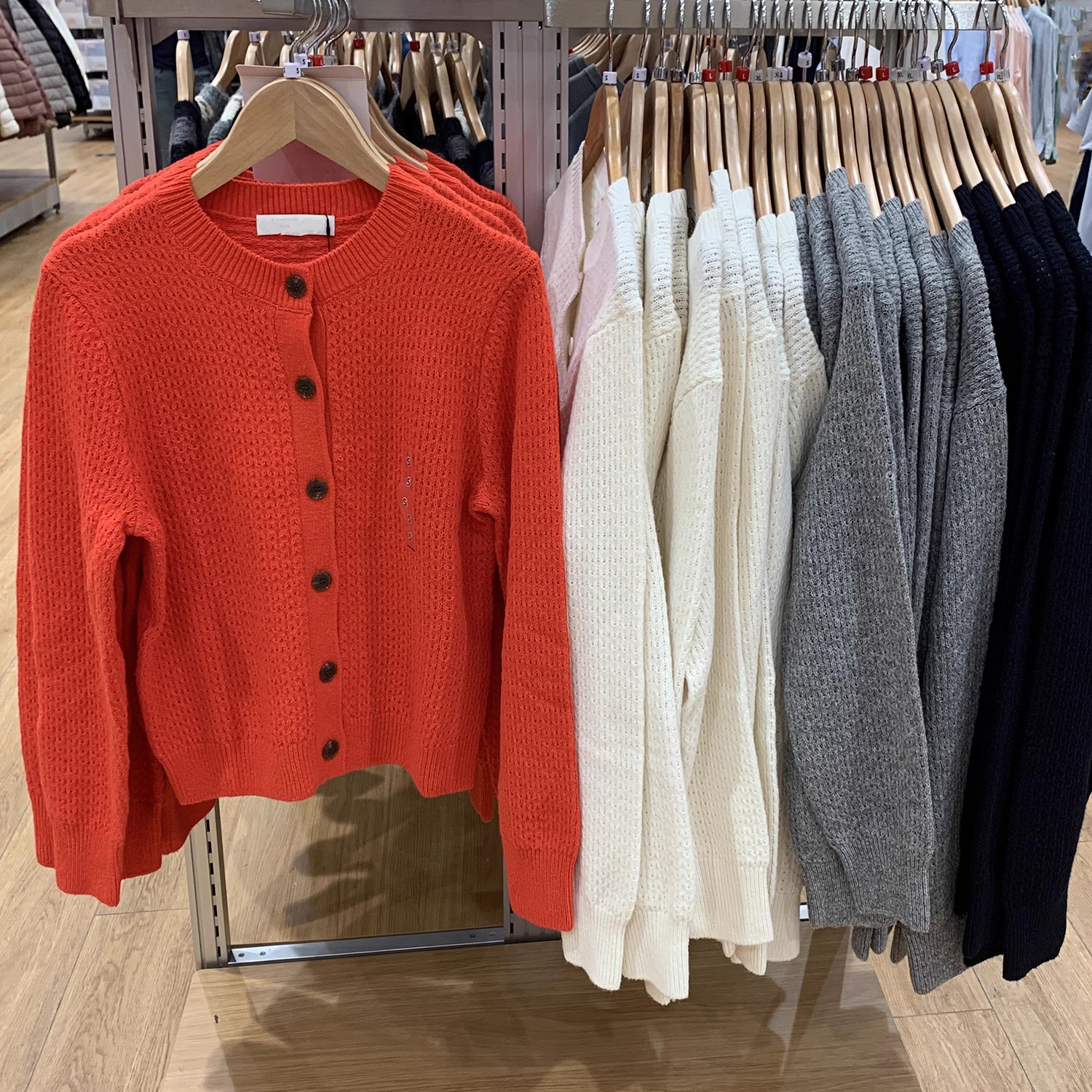 秋冬女装羊毛混纺针织开衫毛衣