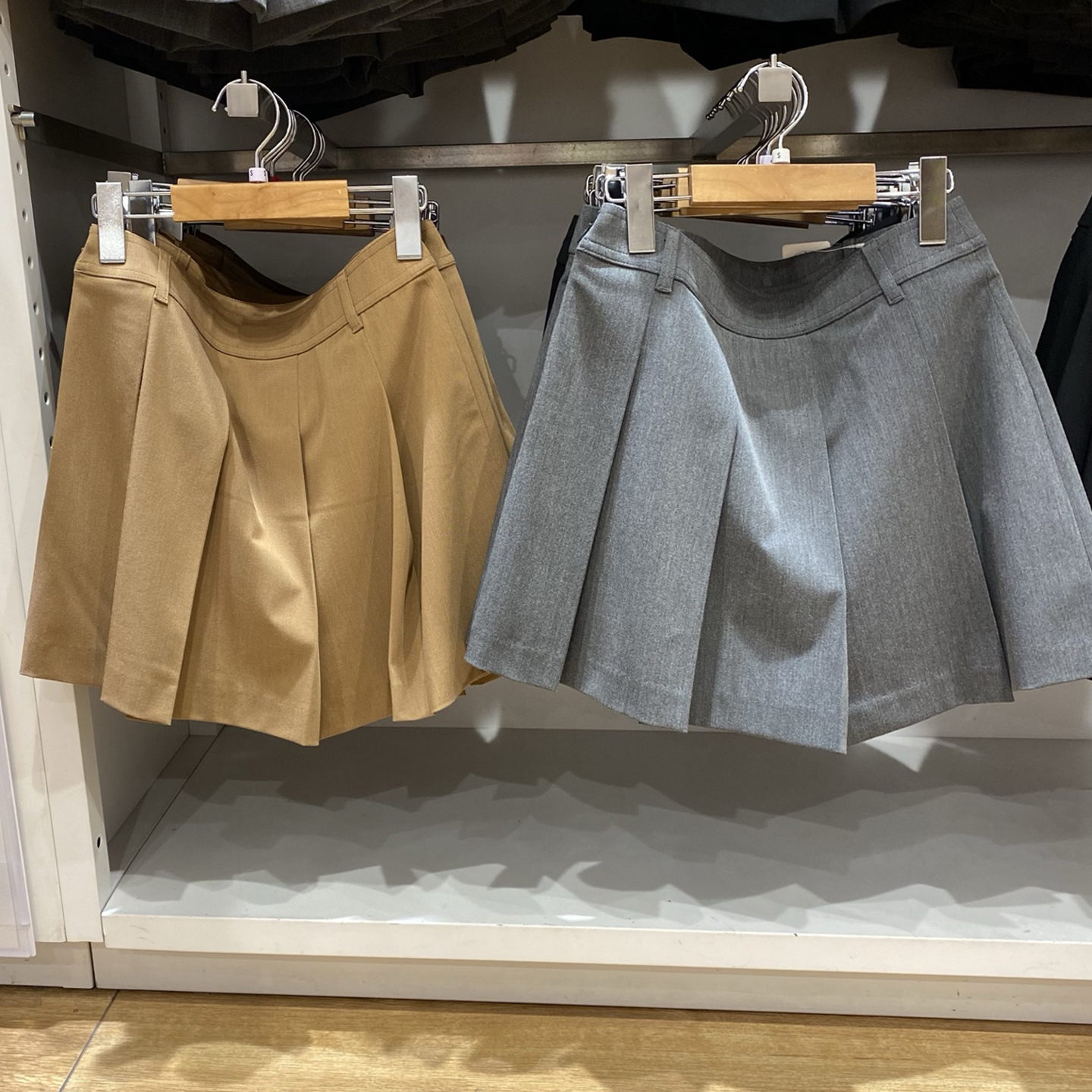 夏季女装打皱迷你裙短裙A字裙