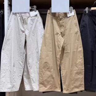 休闲裤 女装 廓形九分裤 弯刀镰刀宽松阔腿裤 子 JM482256 裤 春夏新款