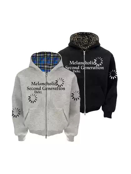 Dehz25Fwv.03'Cleanfit Short Wide 450g Heavyweight Direct Spray Cardigan Autumn and Winter Jacket Unisex
