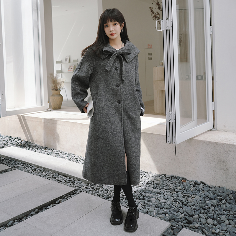 【新款-货源充足】海军领双面羊绒大衣270-2268-P285控388，女装毛呢外套，浙宝270