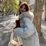 现货【数据好】加大毛领连帽长款羽绒服外套270-8826P285控398，女装羽绒服，浙宝270