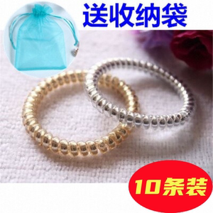 金属色细款小号电话线发圈头绳