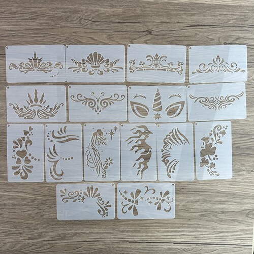 镂空印花面部塑料彩绘