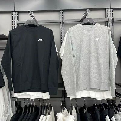 耐克卫衣男2026春装新款圆领运动打底衫套头衫针织透气上衣BV2667