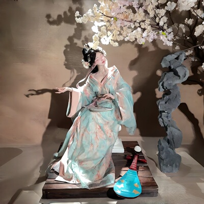 魏晋制战国袍汉服女飘逸拖尾