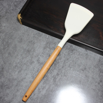 硅胶锅铲不粘锅专用炒菜铲子木柄